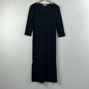 The Nines by Hatch 3/4 Sleeve Ribbed Maternity Maxi Dress Womens Size S